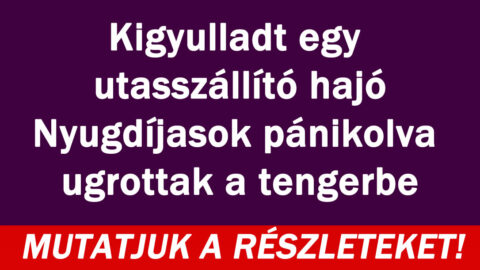 Kigyulladt egy utasszállító hajó