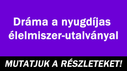 Dráma a nyugdíjas élelmiszer-utalvánnyal