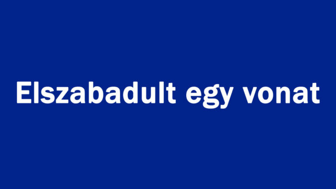 Elszabadult egy vonat
