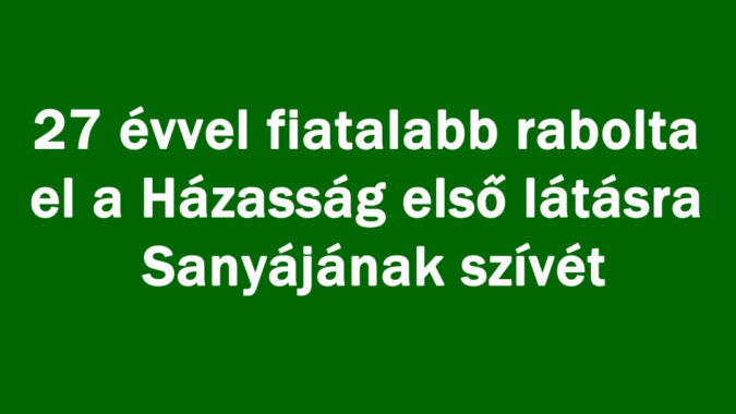 27 évvel fiatalabbal jött össze Sanya