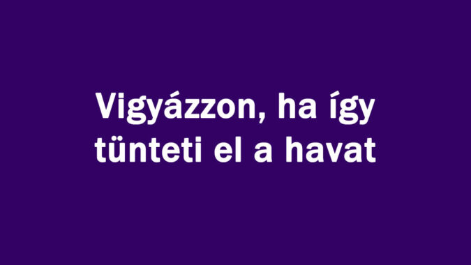 Vigyázzon ha így tünteti el a havat