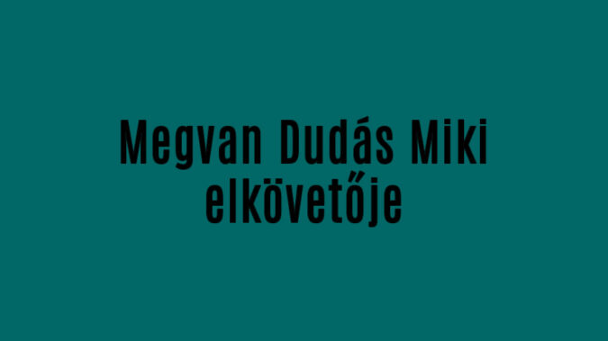 Megvan Dudás Miki elkövetője