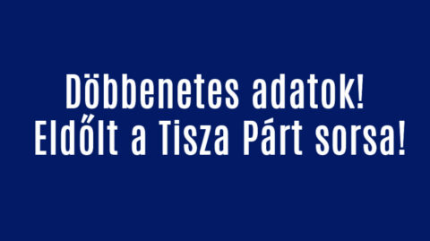 Döbbenetes adatok! Eldőlt a Tisza Párt sorsa!