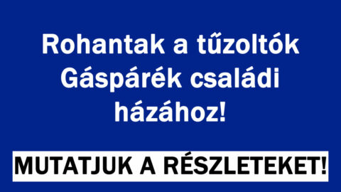 Rohantak a tűzoltók Gáspárék családi házához