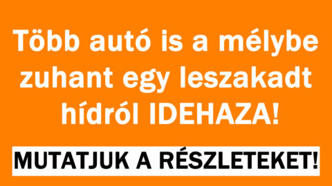Több autó is a mélybe zuhant