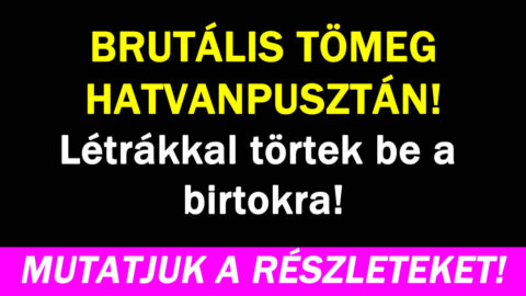 Hatalmas dráma Hatvanpusztán!