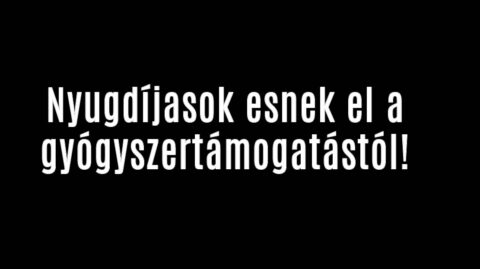 Nyugdíjasok esnek el a gyógyszertámogatástól!