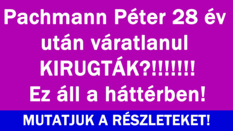 Pachmann Péter 28 év után váratlanul