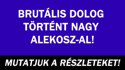 Alekosz hatalmas drámája
