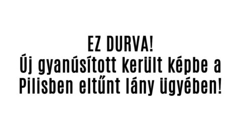 Új gyanúsított került képbe a Pilisben eltűnt lány ügyében!