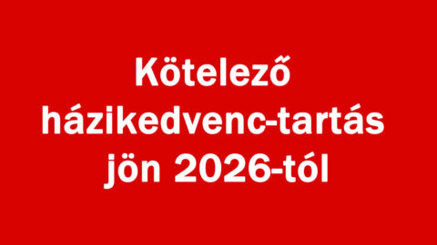 Kötelező házi kedvenc tartás jön 2026-tól