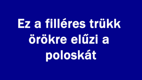 Ez a filléres trükk örökre elűzi a poloskát