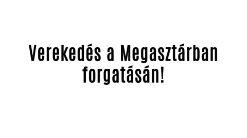 Verekedés a Megasztár forgatásán!