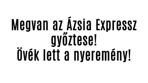 Itt az Ázsia Expressz győztese! Övék lett a nyeremény!