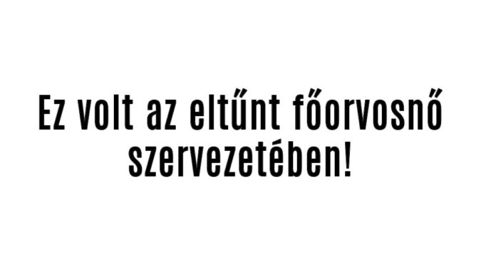 Ez volt az eltűnt főorvosnő szervezetében!