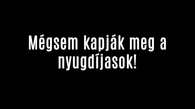 Mégsem kapják meg a nyugdíjasok!