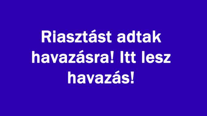 Riasztást adtak havazásra! Itt lesz havazás!