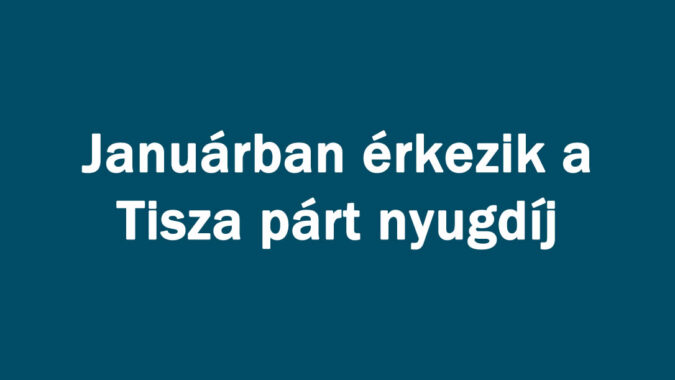 Tisza váratlan bejelentése!