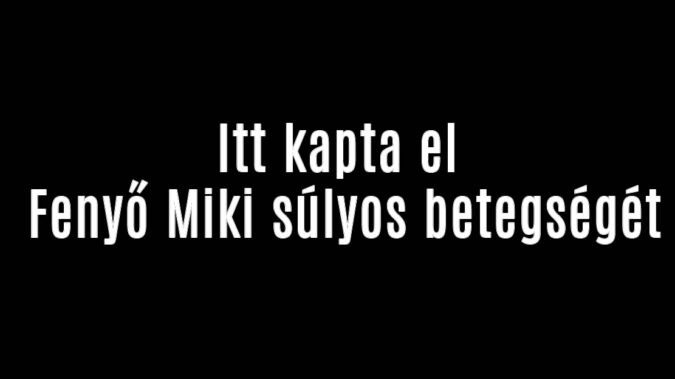 Itt kapta el Fenyő Miki súlyos betegségét