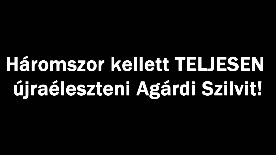 Háromszor kellett TELJESEN újraéleszteni Agárdi Szilvit!