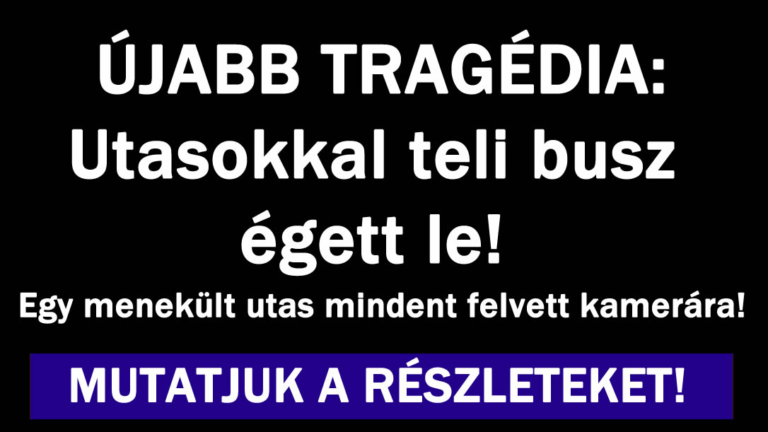 Utasokkal teli busz égett le