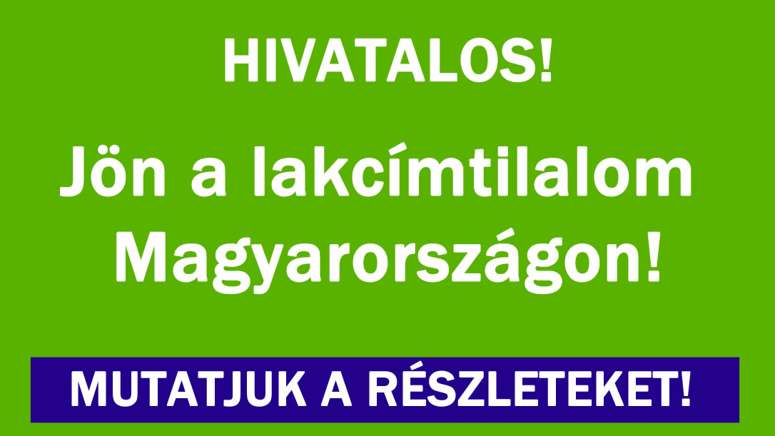 Hatalmas dráma a lakcímmel!