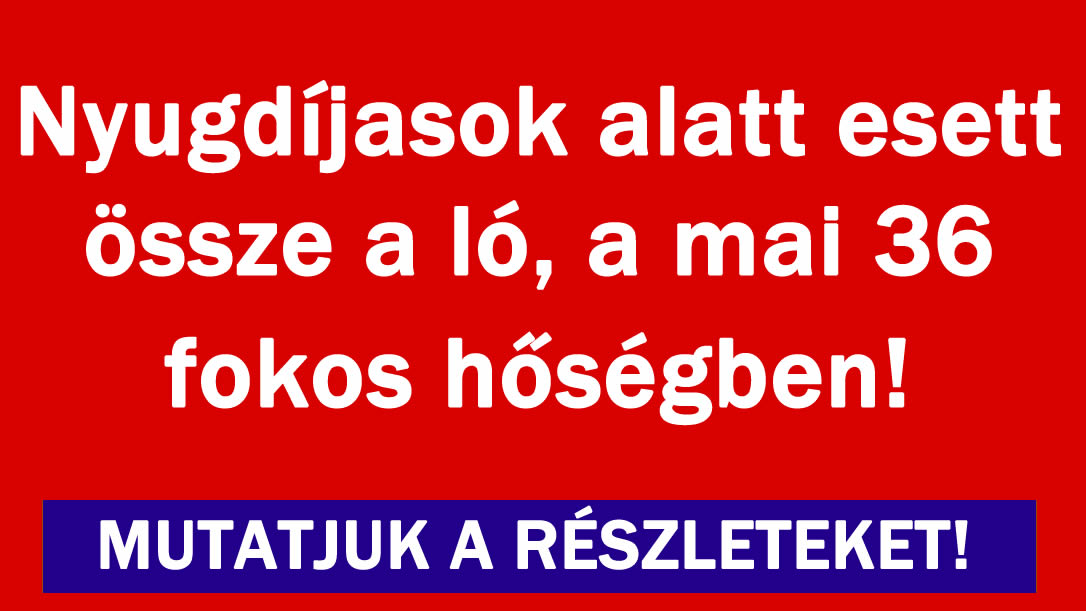 Nyugdíjasok alatt esett össze